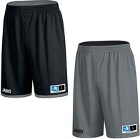 JAKO 4451 Reversible Short Change 2.0 - Zwart/Steengrijs - XS - thumbnail
