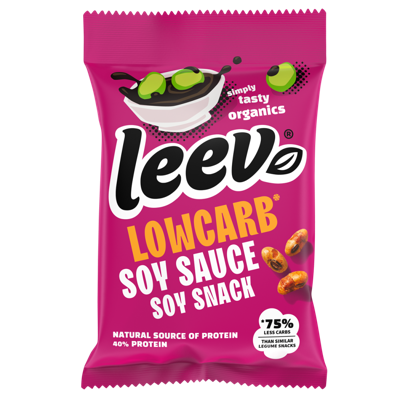 Leev Lowcarb snack soyabonen soya saus bio 45 Gram