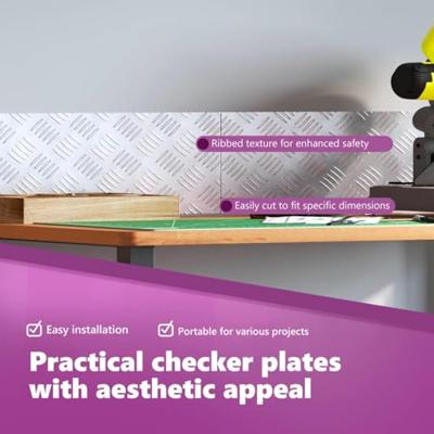 VidaXL Trap tread rechthoekig 2 pcs zilver 40 x 20 cm aluminium