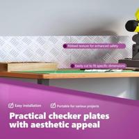 VidaXL Trap tread rechthoekig 2 pcs zilver 40 x 20 cm aluminium - thumbnail