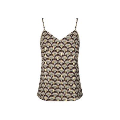 Lofty Manner spaghettitop Mariana met all over print groen Lofty Manner spaghettitop Mariana met all over print groen