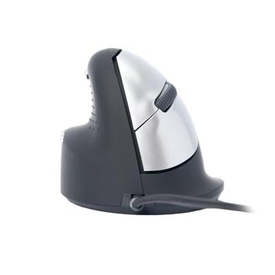 R-GO Tools RGOHELE Ergonomische muis USB Optisch Zwart, Zilver 4 Toetsen 1750 dpi Ergonomisch