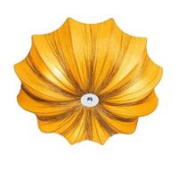 QAZQA Design plafondlamp goud zijden 52 cm 3-lichts - Plu - thumbnail