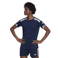 adidas Squadra 21 Voetbalshirt Dames Donkerblauw Wit - thumbnail