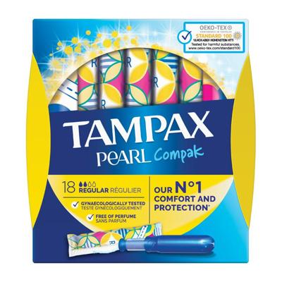 Tampax Pearl Compak Regular 18