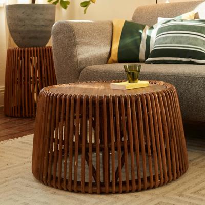 Tom Tailor Salontafel 'Romelia' Teakhout en rotan, 69cm