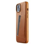 Mujjo Leather Wallet Case iPhone 14 / 15 Plus bruin - thumbnail