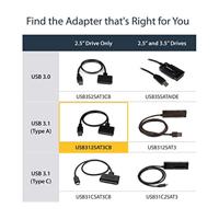 Kabel Micro USB Startech USB312SAT3CB Zwart - thumbnail