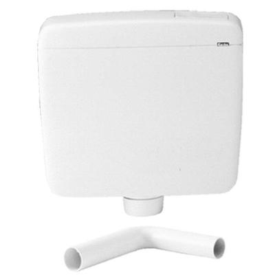 Go by Van Marcke Topazio opbouwreservoir 445 x 135 x 400 mm half hoog met bocht kunststof wit 60505