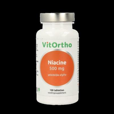 VitOrtho Niacine 500mg 100 Tabletten VitOrtho Niacine 500mg 100 Tabletten