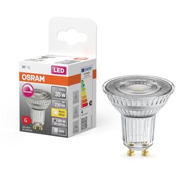 OSRAM HOMELIGHTING 4058075797550 LED-lamp Energielabel G (A - G) GU10 Reflector 3.4 W = 35 W Warmwit (Ø x h) 50 mm x 50 mm 1 stuk(s) OSRAM HOMELIGHTING 4058075797550 LED-lamp Energielabel G (A - G) GU10 Reflector 3.4 W = 35 W Warmwit (Ø x h) 50 mm x 50 mm 1 stuk(s)