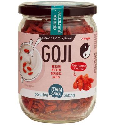 TerraSana Raw goji bessen in glas bio 200 Gram
