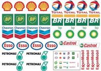 Brandstof merken stickervel - A5 - thumbnail