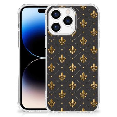 Apple iPhone 14 Pro Max Doorzichtige Silicone Hoesje Franse Lelie Apple iPhone 14 Pro Max Doorzichtige Silicone Hoesje Franse Lelie