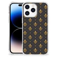 Apple iPhone 14 Pro Max Doorzichtige Silicone Hoesje Franse Lelie - thumbnail