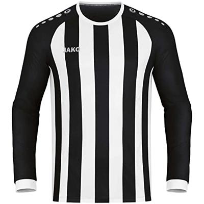 JAKO 4315K Shirt Inter Lm Kids - Zwart/Wit/Zilver - 116