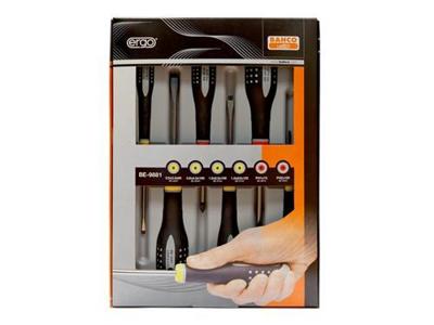 Bahco Schroevendraaierset ERGO™ Sleuf/Pozidriv 6-delig - BE-9882 Bahco Schroevendraaierset ERGO™ Sleuf/Pozidriv 6-delig - BE-9882
