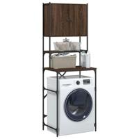 VidaXL Wasmachinekast 68x48,5x194 cm bruin eikenkleur - thumbnail