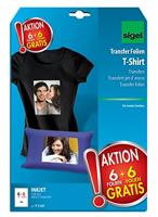 Sigel T1157 T-shirt transferfolie 250 g/m² 12 vellen - thumbnail