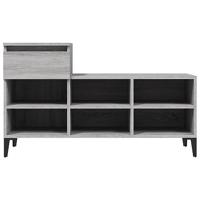 Schoenenkast 102x36x60 cm bewerkt hout sonoma grijs - thumbnail