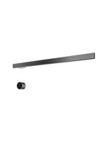 Hotbath &MORE set van 1 rails RAS80 SQUARE 80 cm met separate schakelaar en inbouw element Geborsteld Gunmetal PVD (RAS80-1BGP) - thumbnail