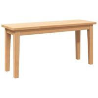 Bank 90 cm massief hout rubber - thumbnail