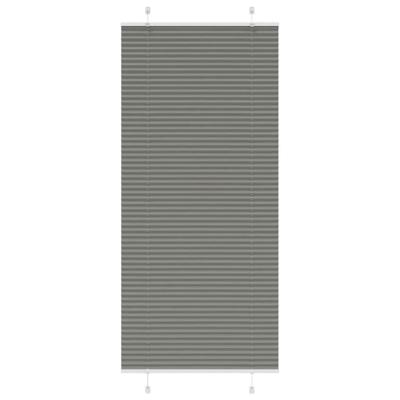 Pliss rolgordijn 95x200 cm stofbreedte 94,4 cm antraciet