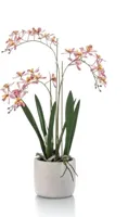 Emerald kunstplant renanthera 56cm roze - thumbnail