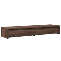 Monitorstandaard met lades 100x27x15 cm hout bruin eikenkleur - thumbnail