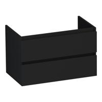 Brauer Joy - Onderkast - 80 cm - met 2 Softclose Lades Greeploos en 1 Sifon Uitsparing - Mat Zwart - thumbnail