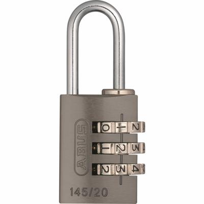 Abus cijfer hangslot 145/20 titanium - grijs - 5cm