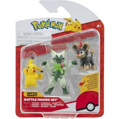 Pokemon Battle Figure Pack - Litleo, Pikachu & Floragato