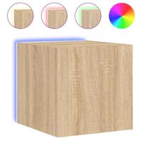 Tv-wandmeubels met LED 2 st 30,5x35x30 cm sonoma eikenkleurig - thumbnail