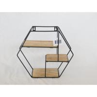 Design wandrek hexagon 30x11x26cm - thumbnail