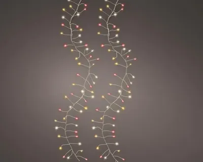 Lumineo kerstverlichting micro LED Compact lights 480 lampjes 6m, wit, warm & rood
