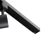 QAZQA 1-fase railsysteem zwart met 4 spots en I voeding rond - Jeana - thumbnail