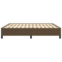 Bedframe stof donkerbruin 180x200 cm - thumbnail