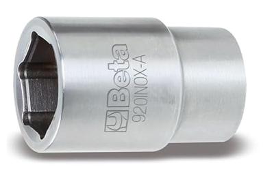Beta 920INOX-A 27 Zeskant dopsleutels | 1/2" aandrijfvierkant | vervaardigd uit roestvast staal - 009203027 009203027