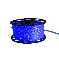 LED lichtslang blauw 36 LED's 230V rol 50 meter Tronix 055-102 LET op van PVC - thumbnail