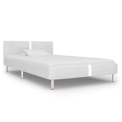 VidaXL Bedframe kunstleer wit 90x200 cm