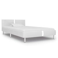 VidaXL Bedframe kunstleer wit 90x200 cm - thumbnail