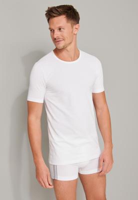 2-Pack heren T-Shirts - 95/5 - Biologisch katoen - Mannen ondershirt korte mouwen - Ronde hals