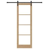 Schuifdeur ORKDAL Bruin 78 x 232 cm Massief grenenhout - thumbnail