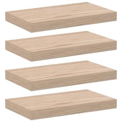 Wandschapppen 4 st 40x23,5x4 cm bewerkt hout - thumbnail