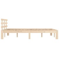 Bedframe zonder matras massief hout 140x200 cm - thumbnail