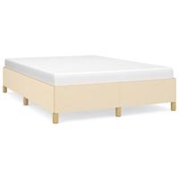 Bedframe stof crmekleurig 140x190 cm - thumbnail