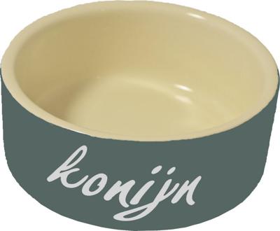 Konijnen eetbak steen 12cm Konijnen eetbak steen 12cm