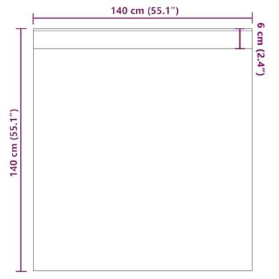 Gordijnen voile met roedezakken 2 st turkoois
