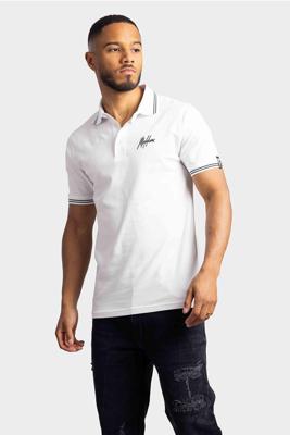 Malelions Signature Polo Heren Wit/Zwart - Maat S - Kleur: WitZwart | Soccerfanshop