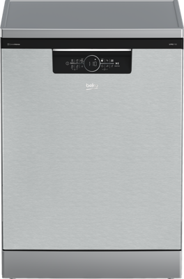 Beko BDFN36560XC Cornerintense Vrijstaande vaatwasser Grijs